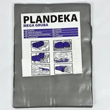 Тент 260 г\м2 3 х 5 м тарпауліновий "PLANDEKA" для захисту від вітру та дощу ТЕНТП00111 фото
