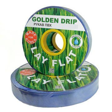 Рукав ПВХ Lay Flat 3" (75 мм), 100 м GOLDEN DRIP для дренажу РПВХЛФ00003 фото