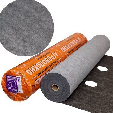 Агроволокно 50 г/м&sup2;, 1.07&times;100 м чорно-біле з перфорацією 2 отвори АВЧБП0001 фото