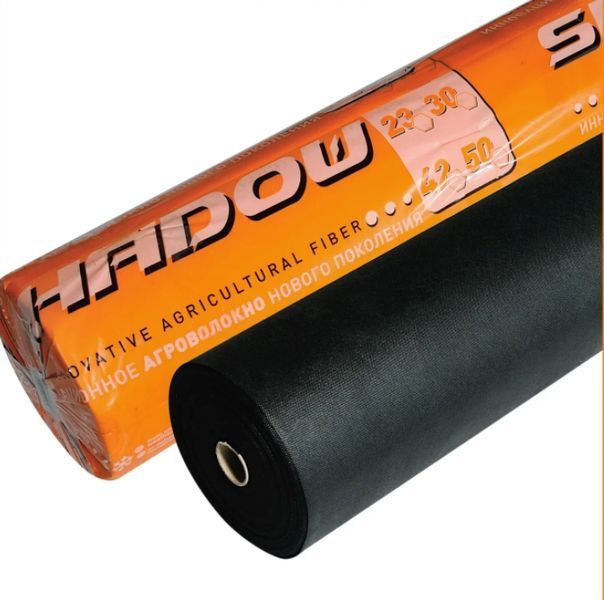 Агроволокно 60 г\м2 1,07 х 100м "Shadow" 4% . чорний спанбонд для полуниці АВЧР00006 фото
