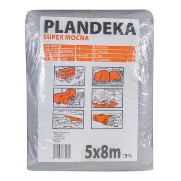 Тент 160 г\м2 5 мх8м "PLANDEKA" тент тарпауліновий покривний ТЕНТ00062 фото